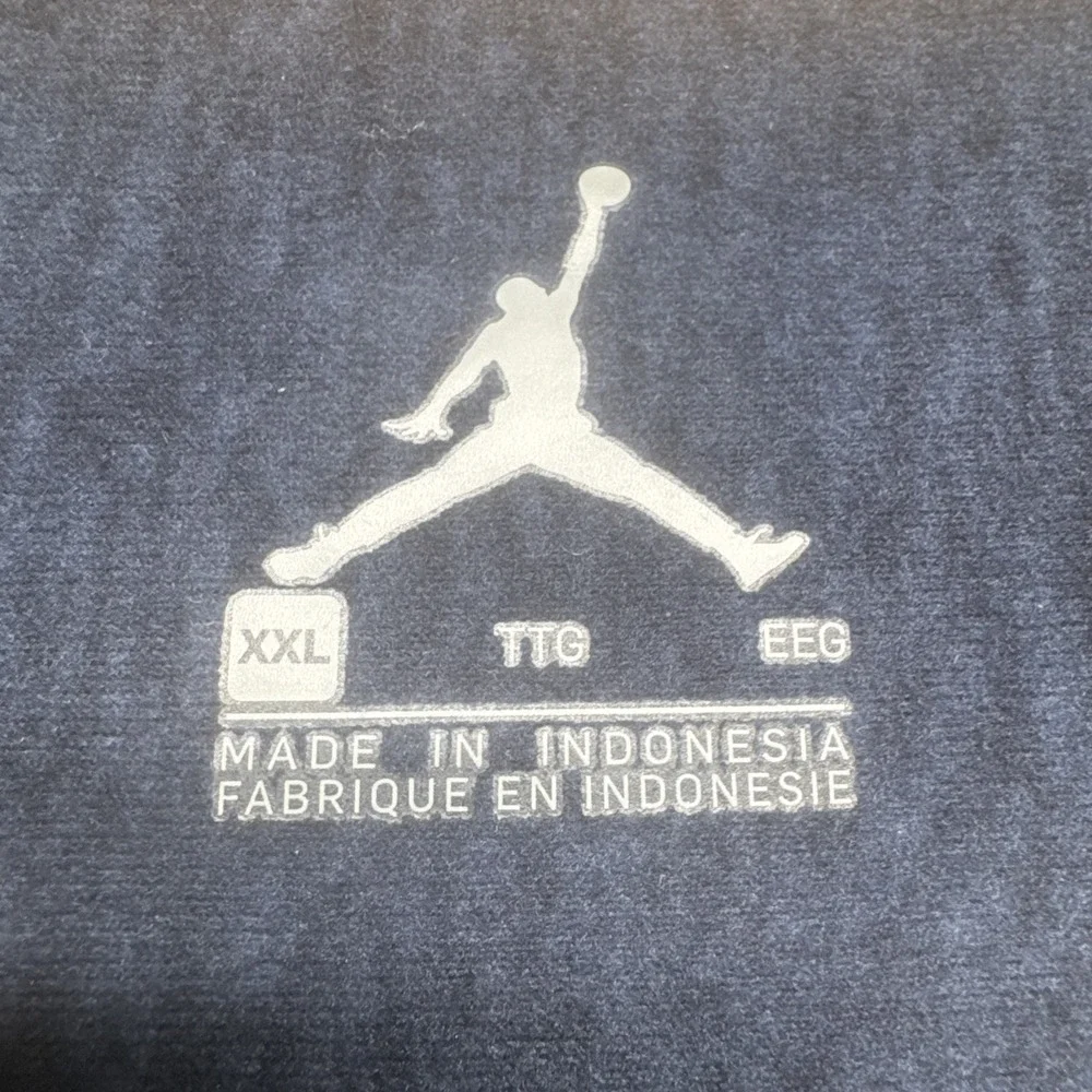 Nike Michigan Jumpman Half Zip Pullover Navy Blue‎ Performance Top XXL